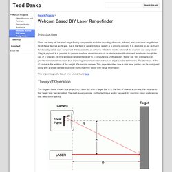 Webcam Based DIY Laser Rangefinder - Todd Danko