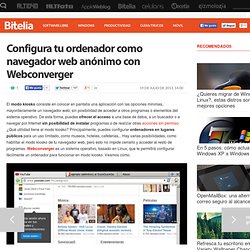 Webconverger, un sistema operativo en modo kiosko