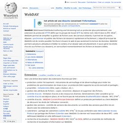 WebDAV - Wikipédia - Framasoft Framafox