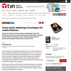 Praxis-Guide: Webdesign-Grundlagen für mobile Websites
