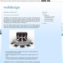 web hosting Ahmedabad