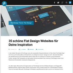 Webdesign Inspiration: 35 Flat Design Websites