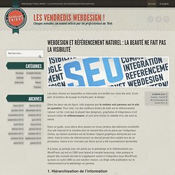 Webdesign et référencement naturel