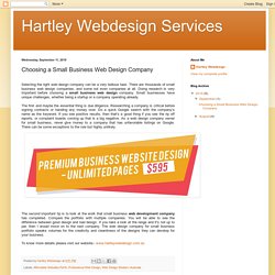 Choosing a Small Business Web Design Company