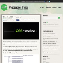 Timelines CSS - 7 astuces