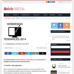 7 webdesigns à connaître pour 2014