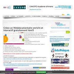 Créez un Webdocumentaire enrichi et interactif gratuitement html5