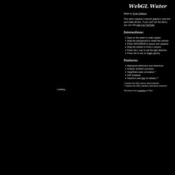 WebGL Water