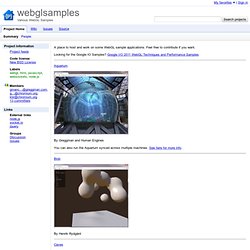 webglsamples - Various WebGL Samples