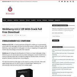 WebHarvy 4.0.3.129 With Crack Full Free Download