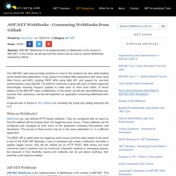 ASP.NET WebHooks - Consuming WebHooks from Github
