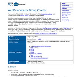 WebID Incubator Group