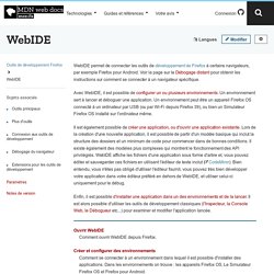 WebIDE - Outils de développement Firefox
