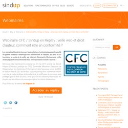 Webinaire CFC / Sindup en Replay : veille web et droit d’auteur, comment être en conformité ?