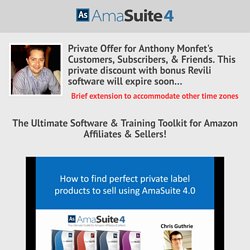 Webinar – Amasuite 4 – Discount – Anthony Monfet — AmaSuite Version 4