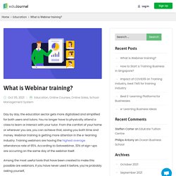 Webinar training- the best ways to deliver webinar courses- Edujournal