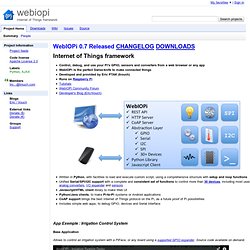 webiopi - Raspberry Pi Internet of Things framework