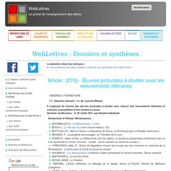 : Dossiers et synthèses