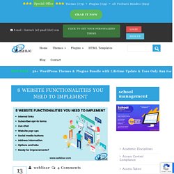 8 WEBSITE FUNCTIONALITIES YOU NEED TO IMPLEMENT