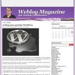 10 blogs para aprender WordPress - Weblog Magazine