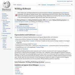 Weblog-Software
