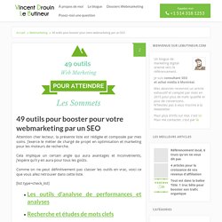 49 outils webmarketing. Les couteaux suisses du webmarketer!