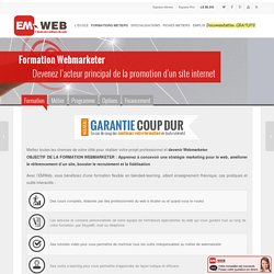 Formation Webmarketer - Formation en Webmarketing / E-marketing à distance