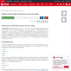 Webmaster (Administrateur de site web)