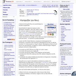 KompoZer (ex-Nvu) - Le coin du Webmaster - Logiciels Libres - Fr