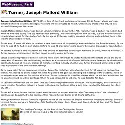 Turner, Joseph Mallord William