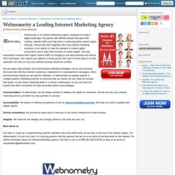 Webnometry a Leading Internet Marketing Agency by Maya Swamy