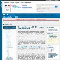 Webographie des outils 2.0 pour la formation