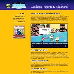 Webonauts Internet Academy . Parents and Teachers