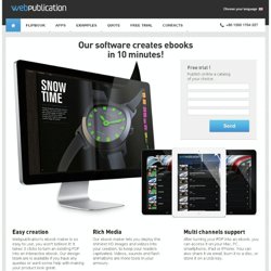 ebook software - e-book creator - Webpublication, the professional e-publishing solution