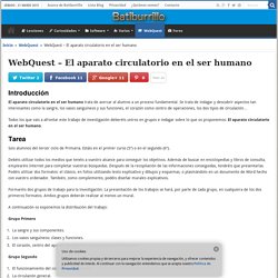 WebQuest – El aparato circulatorio en el ser humano