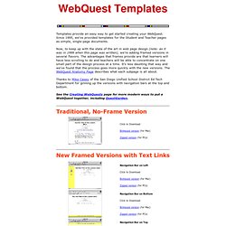 WebQuest Training Materials