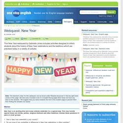 Webquest: New Year