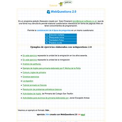 WebQuestions 2.0 - Tutorial