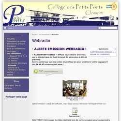 Webradio - Collège Les Petits Ponts de Clamart