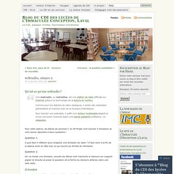 Blog du CDI des lycées de l'Immaculée Conception, Laval