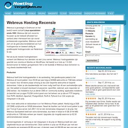 Webreus Hosting Recensie - Onze ervaring met Webreus