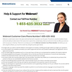 Webroot Customer Care Phone Number 1-855-635-3032 USA & Canada