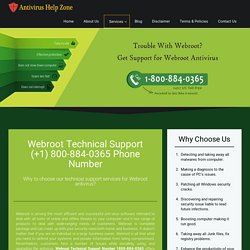 Webroot Customer Service 1800-884-0365