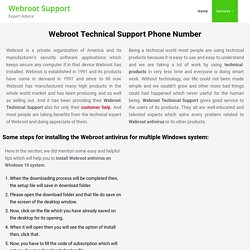 Webroot Technical Support Phone Number 1-914-218-5430