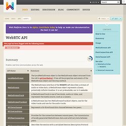 webrtc · WebPlatform.org