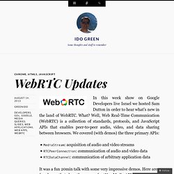 WebRTC Updates