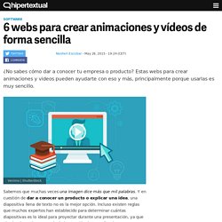 6 webs para crear animaciones y vídeos