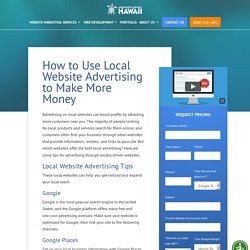 Local Website Advertising - Local Business Online Advertising