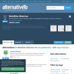 WebSite-Watcher Alternatives and Similar Software