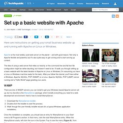 Set up a basic website with Apache